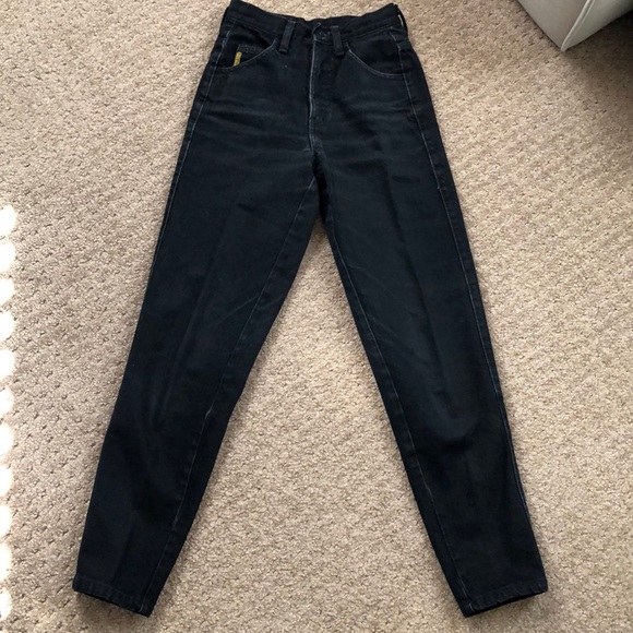 high waisted armani jeans